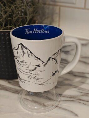 Tim Hortons 2018 Limited Edition Skis & Mountains 14 oz Mug